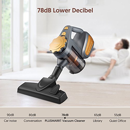 PLUSMARRT Aspirapolvere 2 in 1, senza sacchetto