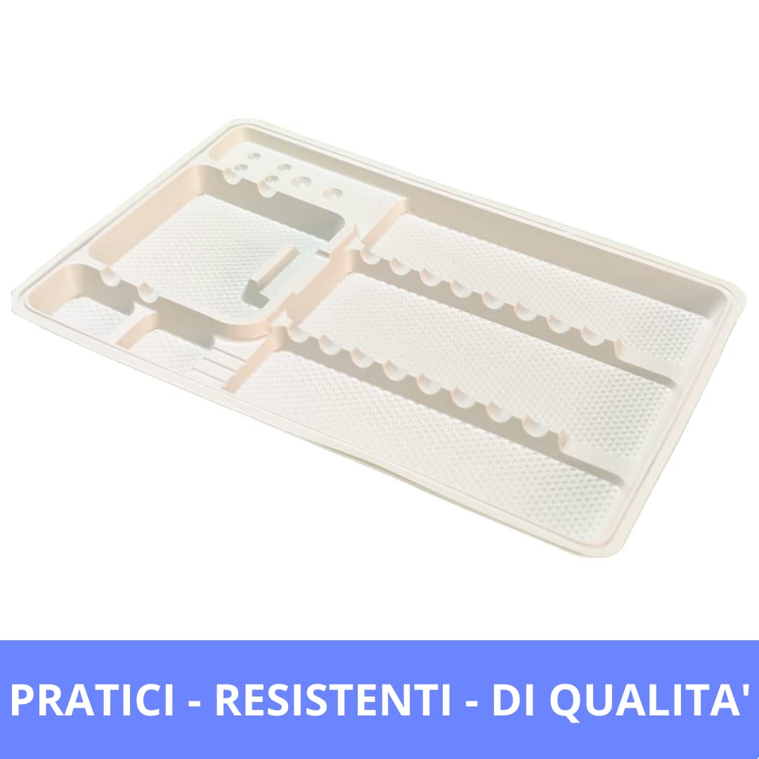 Vassoi Per Impressioni Dentali Monouso &ndash; Triplo Arco Posteriore, Taglia 5, Cina