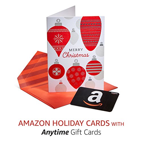 Amazon Pack of 3 Holiday Greeting Cards with Anytime Gift Cards