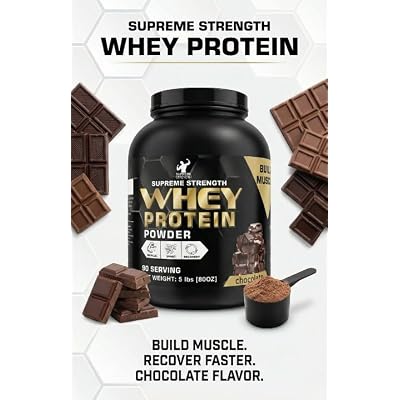 Whey Protein Powder 5 lbs Premium Whey Isolate & Concentrate 25g Protein for Muscle Gain & Recovery Rich Chocolate Flavor Proteina/Extreme for Fitness & Workout