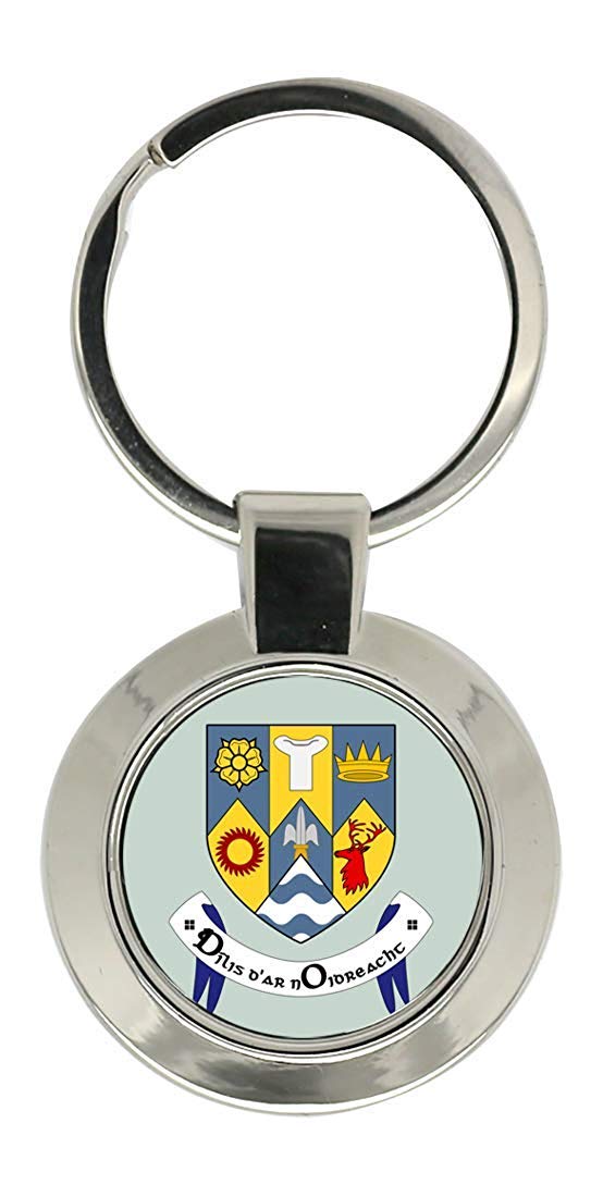 Giftshop Uk Unisex Silver Coloured Metal County Clare (Ireland) Key Ring