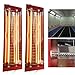 YIPONYT 2PCS Double Tube Baking Infrared Paint Curing Lamp, 2000W Automotive Infrared Curing Lights for Automobile Paint Booths, Furniture Paint Booths
