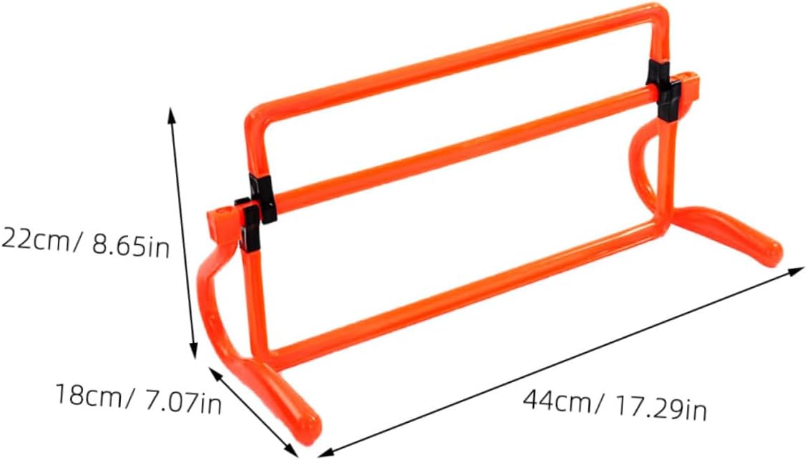Removable Agility Hurdles Orange Soccer Training Equipment for Use Durable Exercise Barriers for Sports Training for Football Baseball and Track Drills