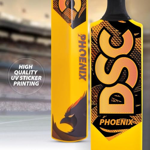 Image of DSC Phoenix Plastic Cricket Set - Ideal for Tennis and Gully /Turf Cricket Bat, Size - 6
