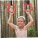 UPKOCH 1Pair Gymnastics Rings for Home Fitness Adjustable Training Equipment Family Friendly Exercise for All Ages Easy Installation Enhance Physical Strength Bonding