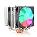 immagine 3Garsentx Ventola di Raffreddamento CPU 4 Radiatore di Raffreddamento CPU 3pin 12VDC Radiatore di Raffreddamento con Magic Light per CPU Intel/AMD