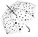 Produktbild Bloom of London Parapluie Long - Design Anglais Ouverture automatique Pois Regenschirm, 75 cm, 100 liters, Transparent