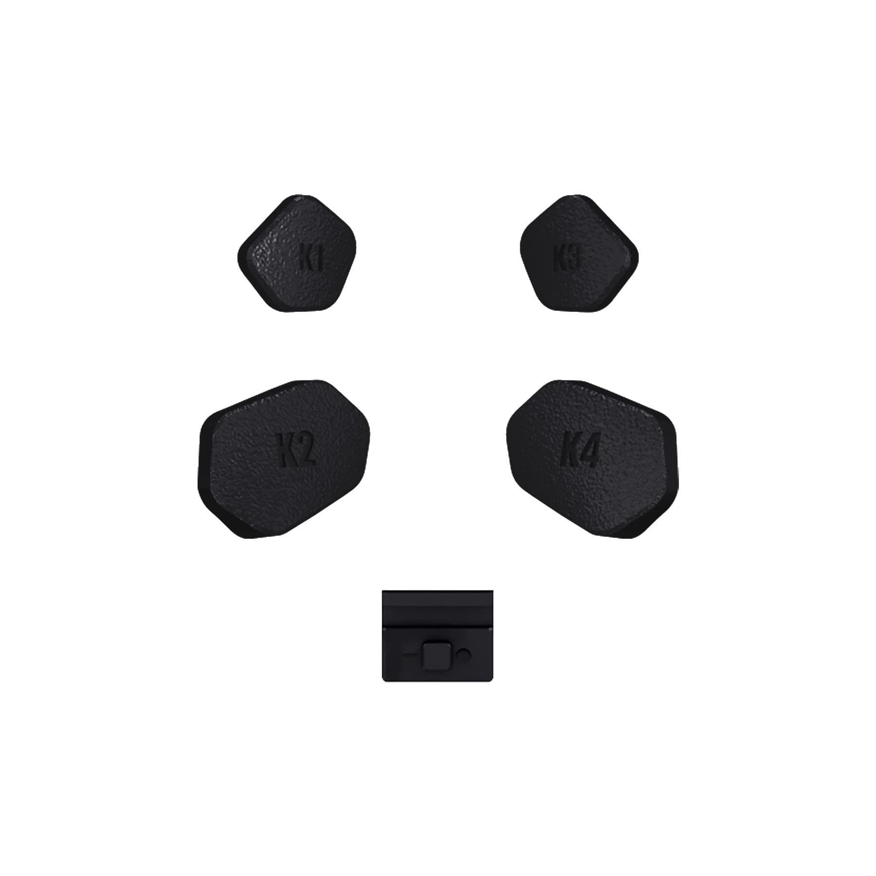 Botón Trasero K1 K2 K3 K4 Botones Paddles para Xbox Series X/S Mando Que ha Instalado eXtremerate Hope Remap Kit Botones Posteriores de Repuestos-No Incluye Control & Hope Remap Board(Negro)