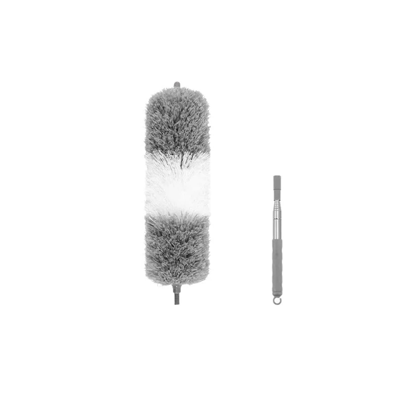 Dusters for Cleaning Household Telescopic Microfiber Gap Duster Long Handle Mop Car Furniture Clean Tool(Grey-White-140CM)