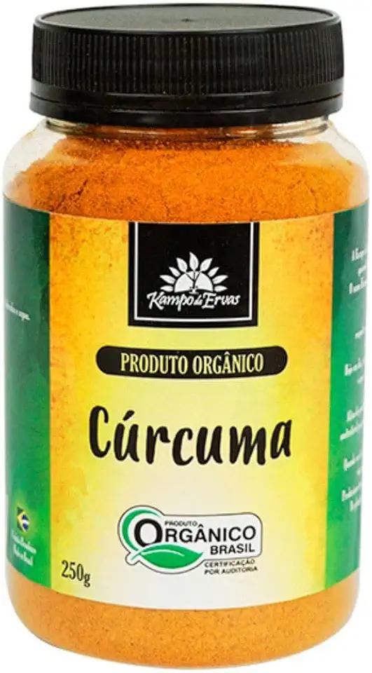 Cúrcuma Orgânica em Pó Frasco 250g - Kampo de Ervas