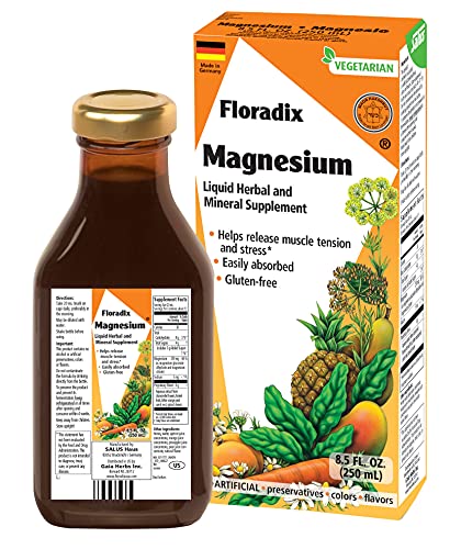 Floradix, Floradix Magnesium Vegetarian Liquid Supplement for Muscle and Bone Support, 8.5 Oz