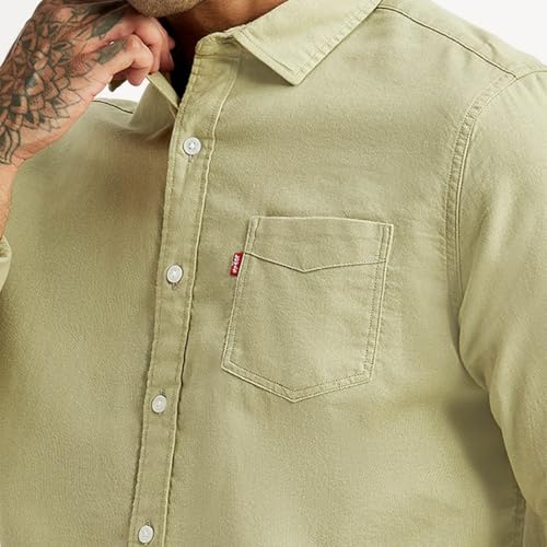 Image of Levi's Men's Cotton Solid Slim Fit Shirt