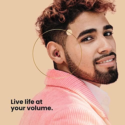 Loop Quiet - Ear Plugs for Sleep  Super Soft, Reusable Hearing Protection in Flexible Silicone for Noise Reduction & Flights - 8 Ear Tips in XS/S/M/L  27dB Noise Cancelling - Red