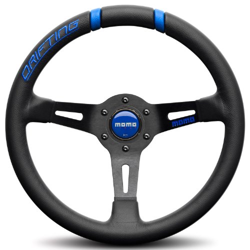 MOMO DRF33BK1B Drifting Blue 330 mm Leather Steering Wheel