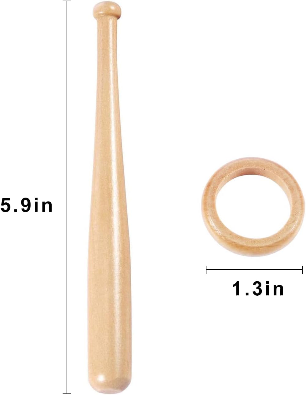 Baseball Stand Baseball Holders, Baseball Display Case for Balls Display Wooden Baseball Bat Display Stand Holder Display Baseball Centerpieces for Tables for Kids and Sports Lover (4)