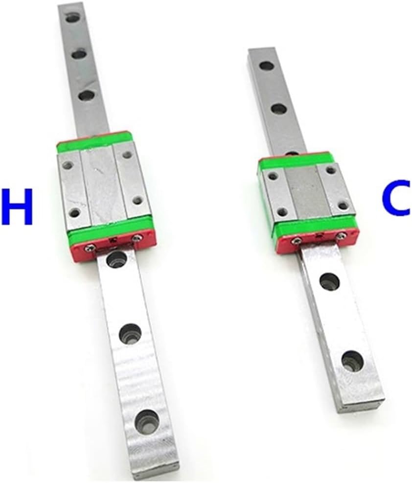 1 x Linear Guide MGN15 L 100-1000 mm + 1 x MGN15H MGN15C Trolley for 3D Printer (MGN15 H, 600 mm)