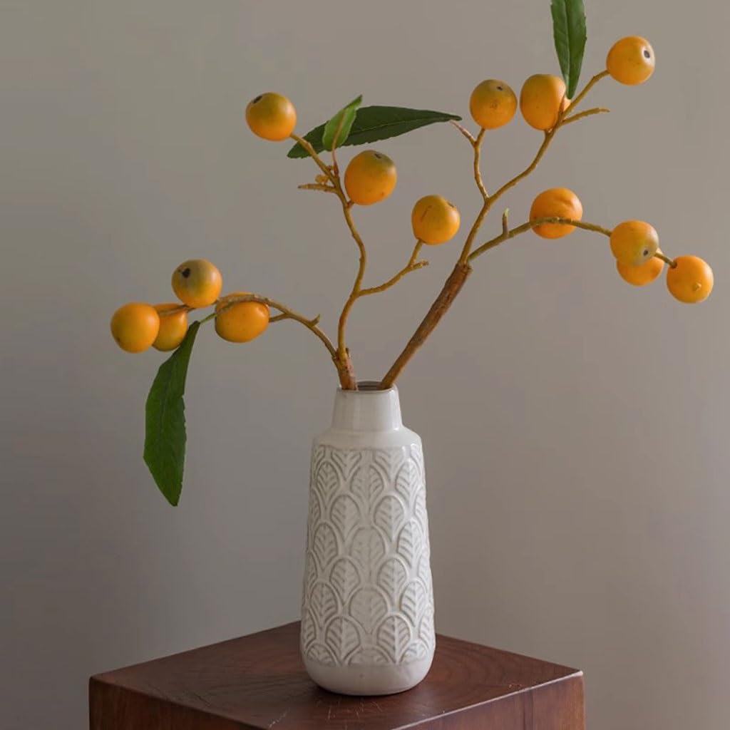 Vase Für Blumen Wohnzimmer Relief Keramik Vase Ornament Retro Blumenarrangements Blumenbeet Dekoration Dekorationen Für Wohnzimmer