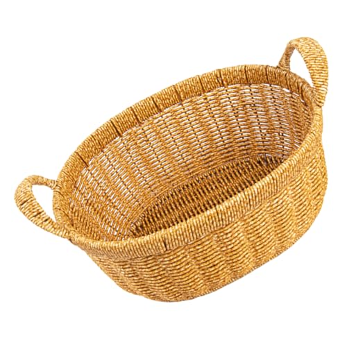 STOBAZA Khaki Rattan Tray Bread Proofing Baskets Plastic Baskets Pp Dried Fruit Tray