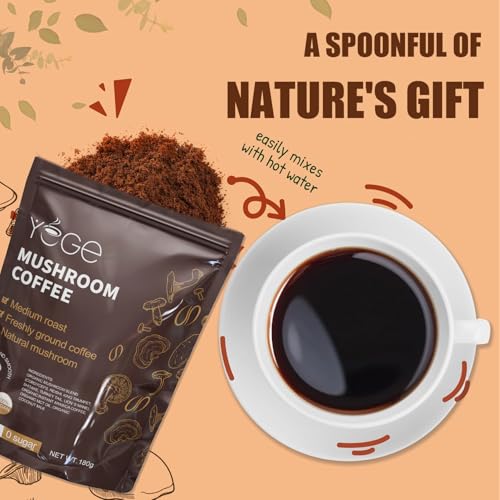 Instant Organic Mushroom Coffee for Energy & Focus (30 Servings) - Image 5