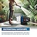 HYUNDAI Gartenpumpe GP12050 | 1200 W, Fördermenge 5.000 l/h | Förderhöhe: max. 50 m, Ansaughöhe: max. 8 m | Edelstahl-Gehäuse | Wasserpumpe