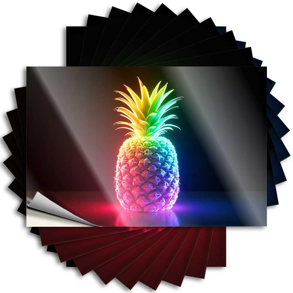 Tattoos Love Decor Waterproof Vinyl Sticker | Rainbow Pineapple Glow Snarky Door for Darts DIY Projects(8X12CM)