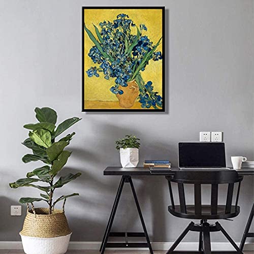 YHJK Canvasdruk impressieve schilder Van Goghs Iris poster en prints muurkunst beroemde canvas schilderij woonkamer… - Afbeelding 4