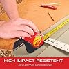 Starrett Exact Retractable Metric Pocket Tape Measure with Nylon Coating, Self Adjusting End Hook, and Steel Belt Clip - 3/4 Width, 5m Length - KTX34-5M-N