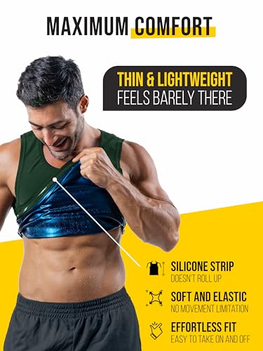 Men’s Sweat Vest - Boost Weight Loss with Increased Sweating & Compression Technology Sauna Vest for Men (XS-7XL)4