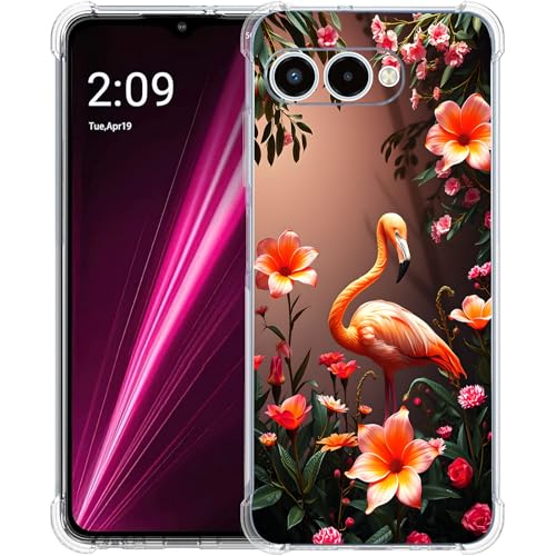 Coque T-Mobile Revvl 8 flamant rose pour le quotidien
