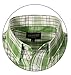 Gioberti Mens Casual Plaid Button Down Short Sleeve Shirt, Green/White, X Large