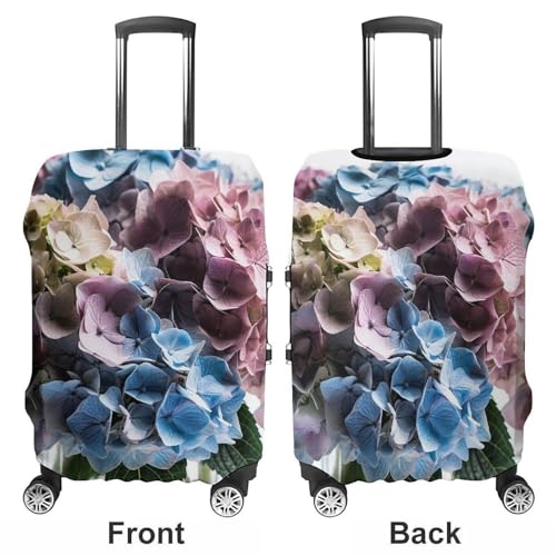 Hydrangea Flowers in Vase Travel Luggage Cover Anti-scratch Suitcase Cover Elastic Suitcase Protective Cover Fits 19-32 Inch Luggage S3