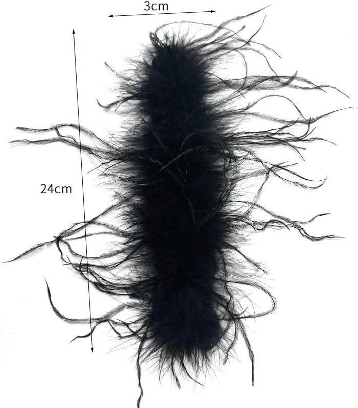 Miniatura 5 de Caiyao 2 pulseras de plumas para mujer, pulseras peludas para mujer, brazalete a presión, color blanco, rosa, negro, pulseras de plumas, accesorios