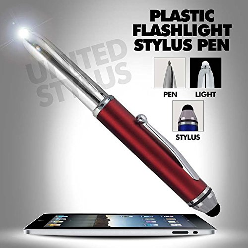 Sypen Stylus Pen For Touchscreen Devices, Tablets, Ipads, Iphones, Multi-Function Capacitive Pen With Led Flashlight, Ballpoint Ink Pen, 3-In-1 Pen, Multi, 10Pk #TOP4
