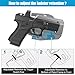 Universal OWB Holster for Full Size/Compact Pistols, Optic Cut, Fits Glock/S&W/Sig/Springfield/CZ/Beretta/Taurus/Canik/FN/Walther & More, Index Finger Release, Adjustable Paddle, Right Hand
