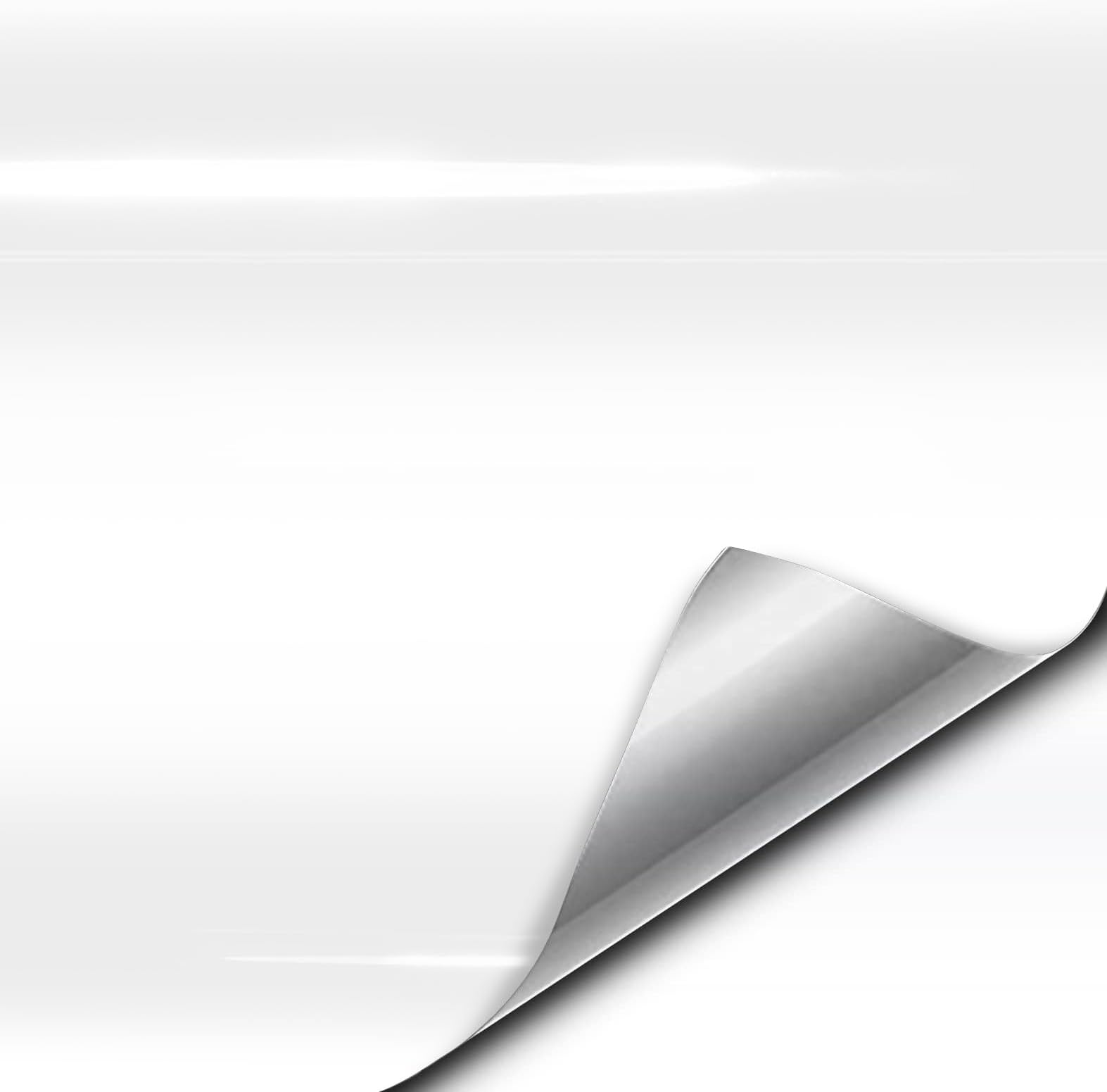 VVIViD White Gloss Car Wrap Vinyl Roll with Air Release Adhesive (1ft x 5ft)