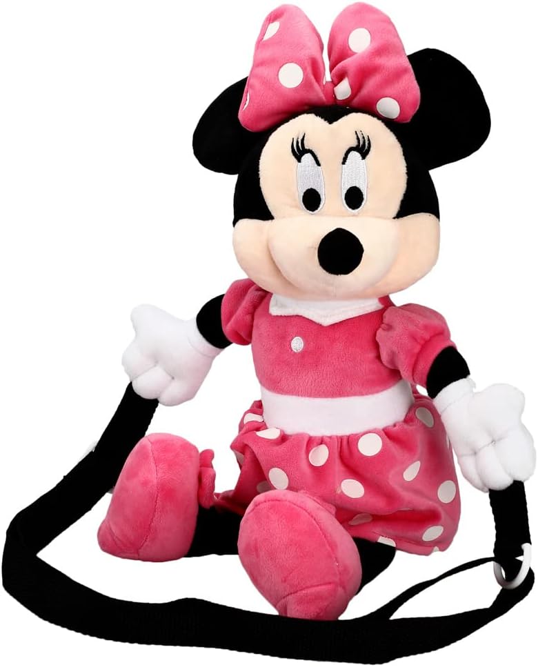 Bioworld Disney Minnie Mouse Stuffed Plush backpack multicolored