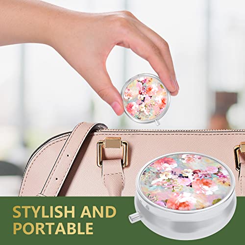 Image of Pill Box, Small Pill Case for Purse & Pocket, Travel Medicine Organizer | Cute Travel Medicine Organizer, Portable Medicine Container Holder to Hold Vitamins, Medication, Fish Oil & Supplement