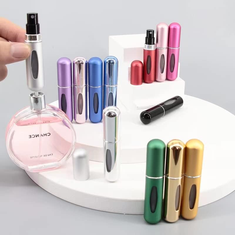 Miniatura 6 de Mini botella atomizadora de perfume recargable portátil, espray de perfume recargable, botella de perfume atomizador, estuche de bomba de aroma para