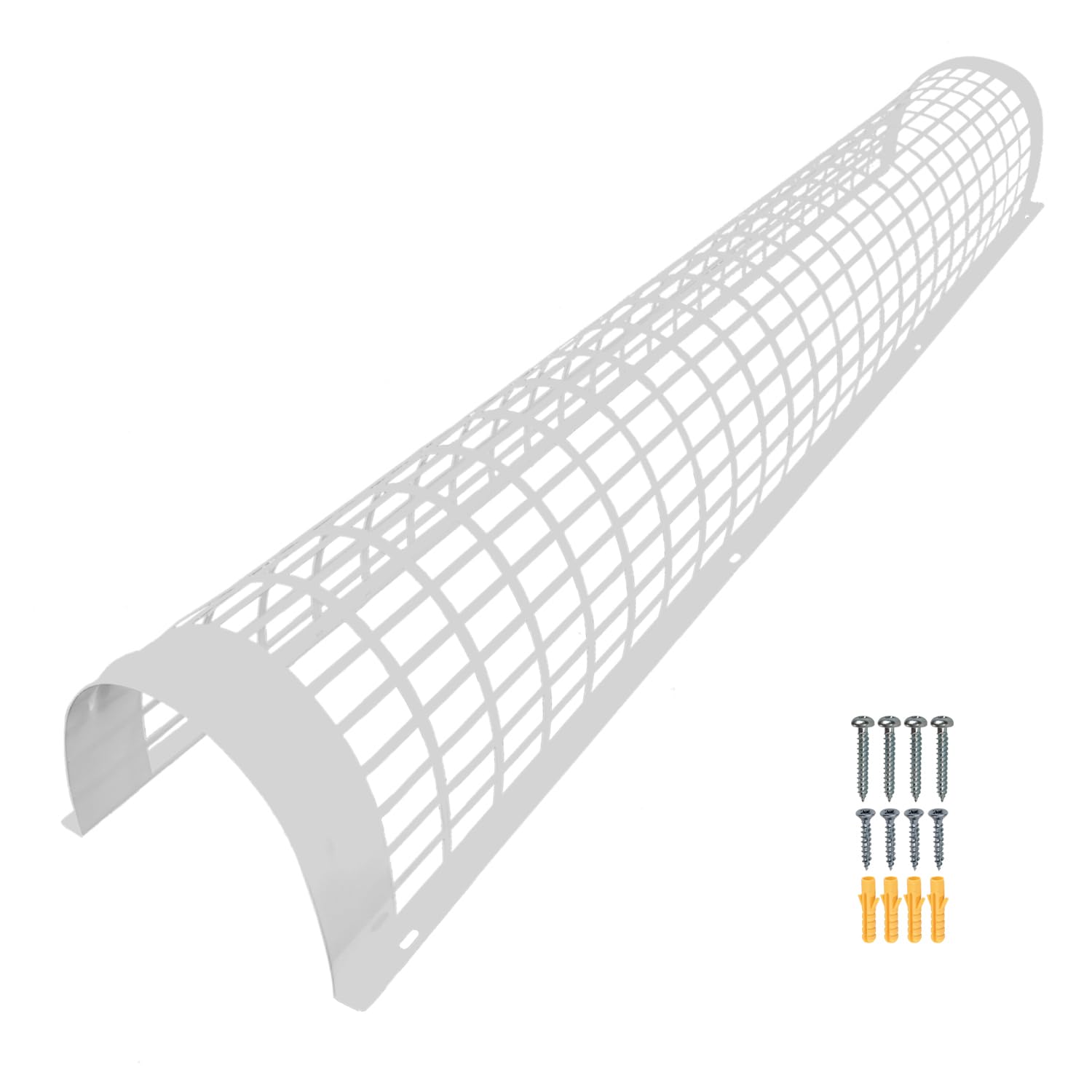Elixir Gardens Metal Tube Heater Guards | 1, 1.3, 2, 2.3, 3 & 4 Foot Sizes | Safety Guard (Supplied with Attachment Screws & Plugs) | Strong & Durable Powder Coated Steel | 2.3 ft