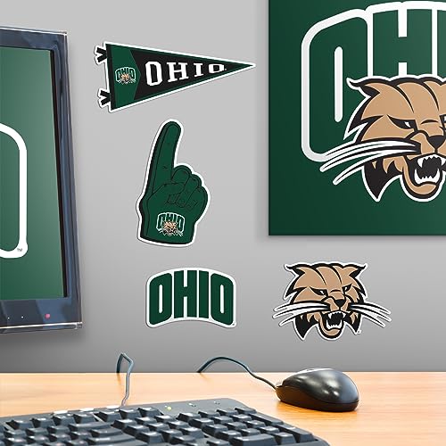Image of Ohio University 9ct Vinyl Large Deluxe Stickers Variety Pack - Laptop, Water Bottle, Scrapbooking, Tablet, Skateboard, Indoor /Outdoor - Set of 9