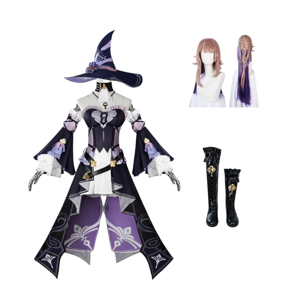 崩壊スターレイル マダム・ヘルタ コスプレ衣装＋靴＋帽子＋ウィッグセット Amazon.co.jp: [HUNKJgh] 崩壊：スターレイル 新しい