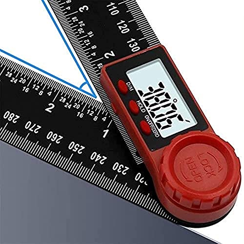 Calibrador vernier digital evita errores de medicion con pantalla angular y regla digital negro 8