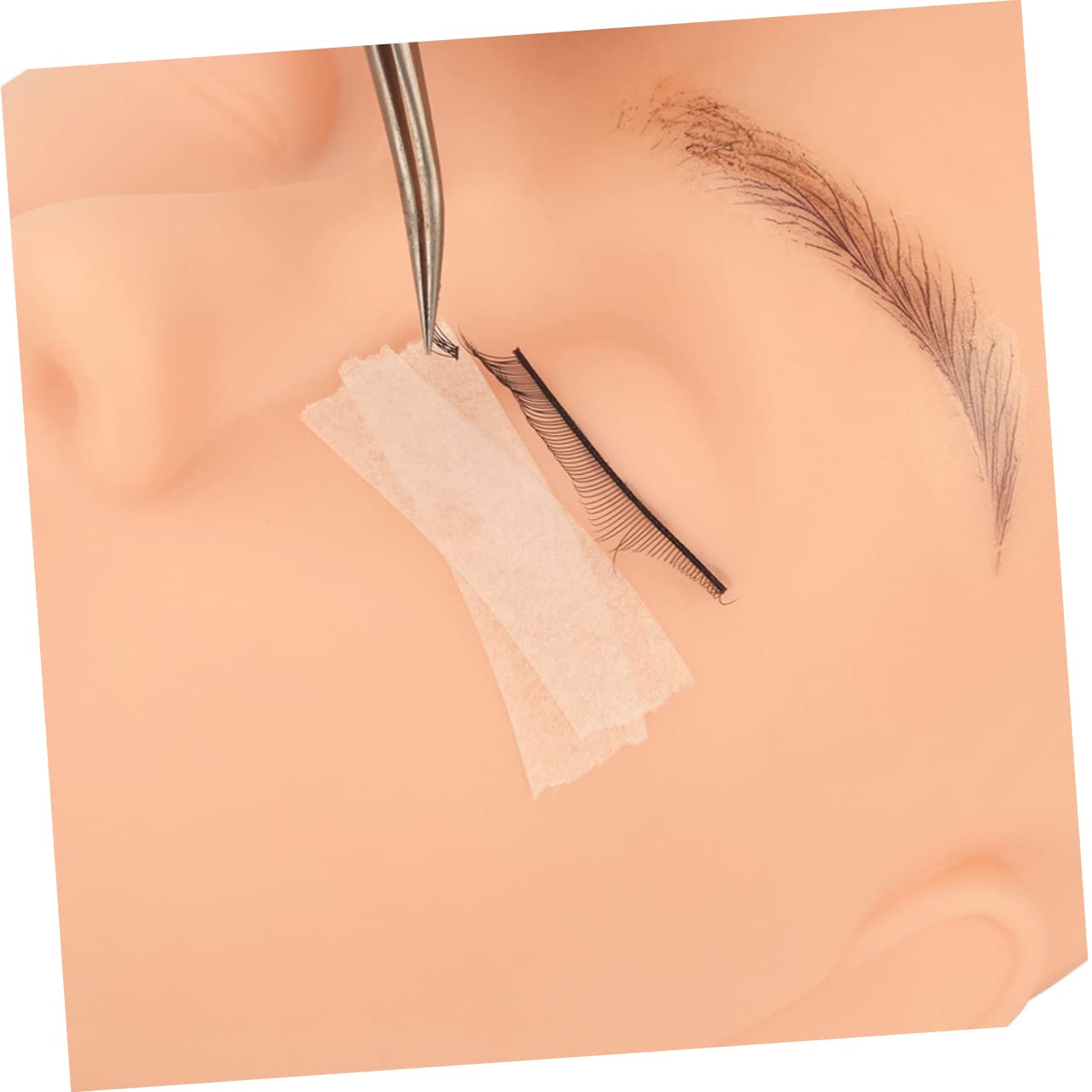 MUSISALY 30 Rolls Lash Extension Tape Non Woven Fabric Eyelash Tape Strip White 9m x 1.2cm