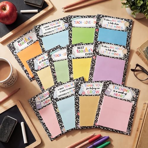Carnets de notes adhésives colorées Gueevin 82 feuilles bloc mémo repositionnable bureau