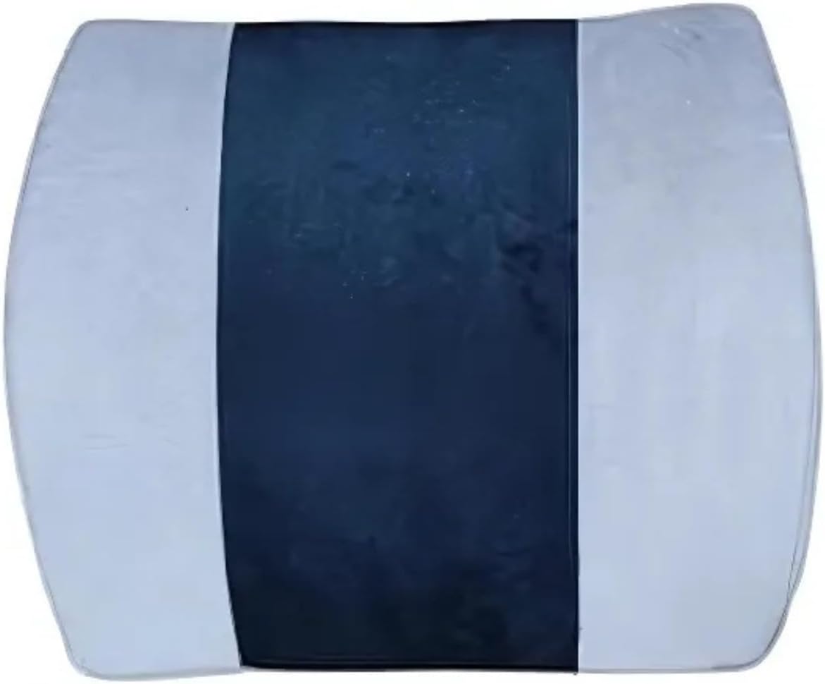 Orthowala Lumbar Support Pillow for Lower Back Pain Relief – Pu Foam Backrest Cushion for Office Chair, Car & Home – Ergonomic Design with Adjustable Strap & Breathable Cover