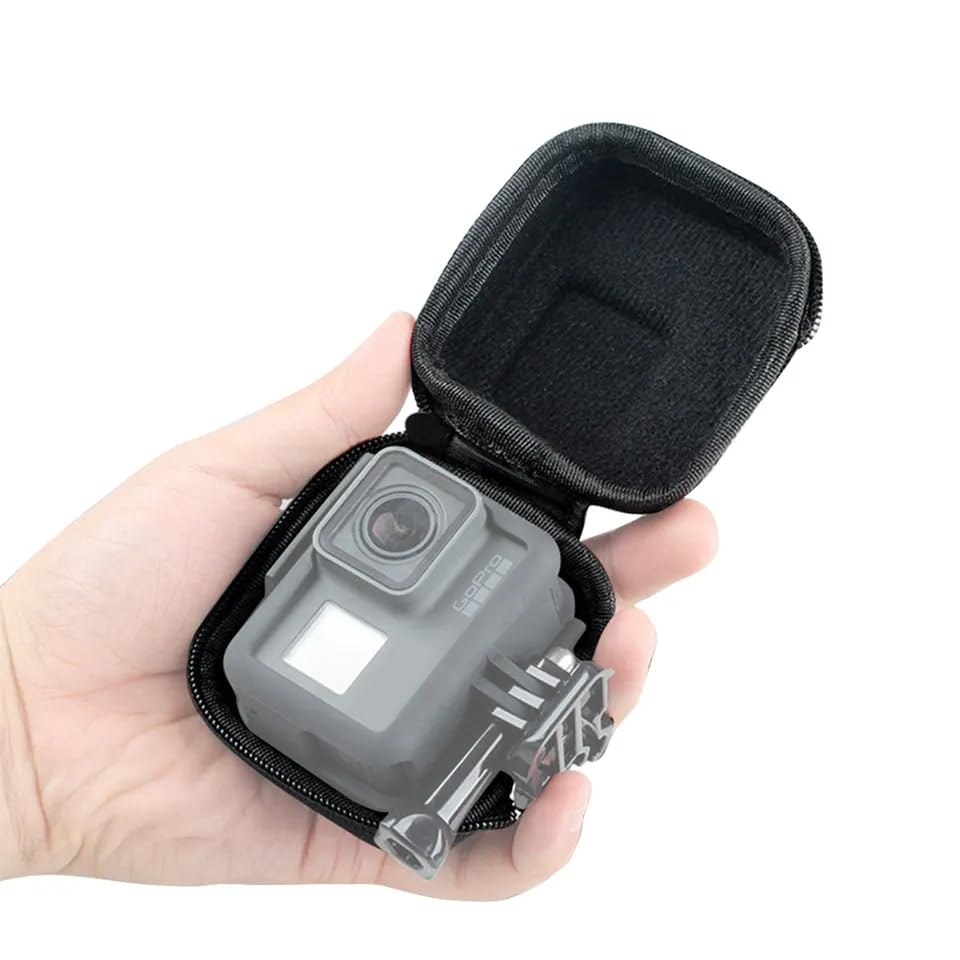 Mini Hard Carrying Case for GoPro Hero 10 Black,Hero 9/8/7/(2018)/6/5 Black,Hard Shell Protective Storage Bag with Surface-Waterproof Compatible with DJI Osmo Action and More