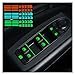 ZZWGX Glowing Stickers for Car Window Lifter Switch Button of Door Luminous in Dark Night Safety Switch Decoration Fluorescent Decals (Color : Red)