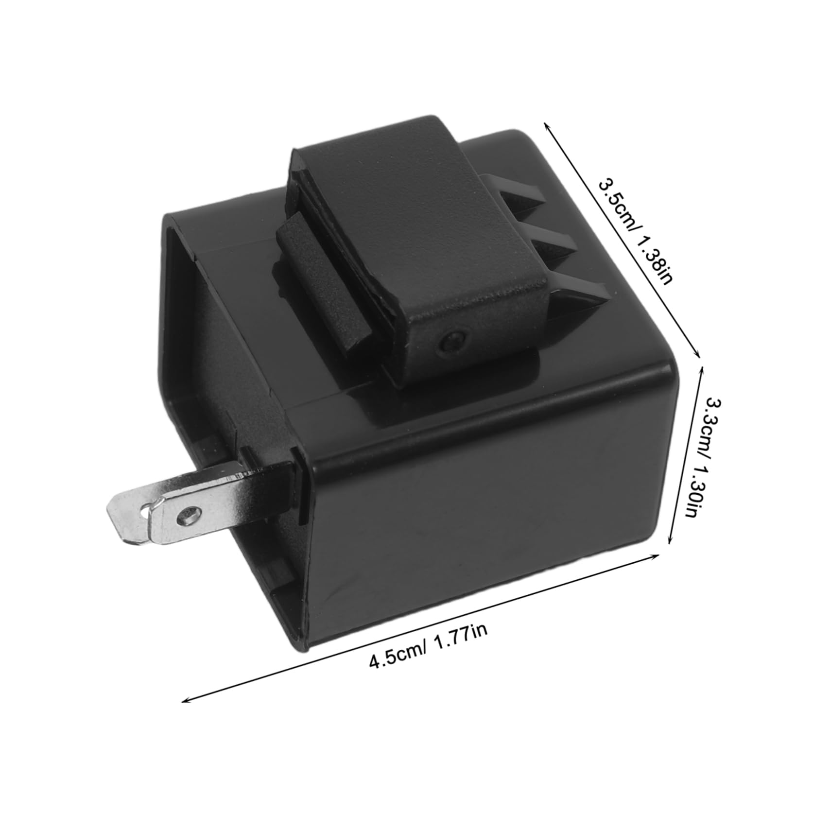 Mikinona Universal Motorcycle Flasher Relay Quiet Turn Signal Lights Short Circuit Protection Easy Install for Models