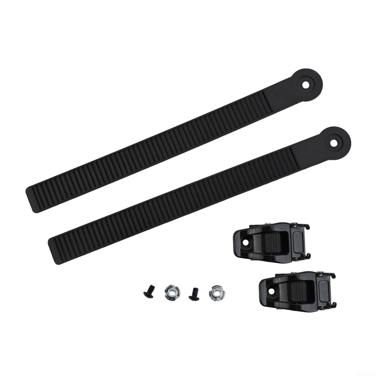 Honseadek Ensemble sangle de cheville et boucle de snowboard en nylon pour planche à neige, patins à roulettes et bottes de ski, composant de réparation réglable (225 x 20 mm)