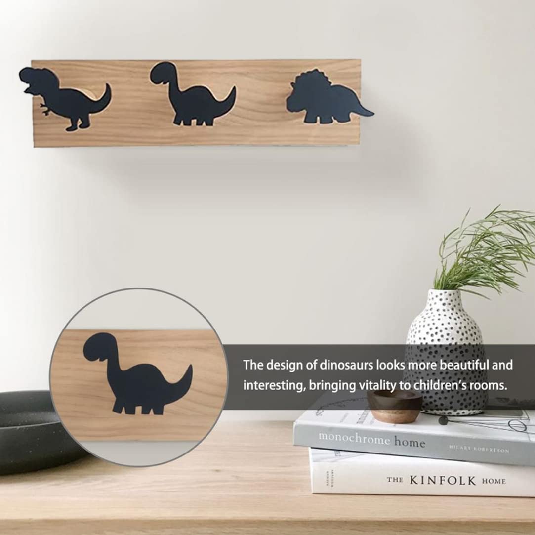 Dinosaur Wall-Mounted Coat Hooks For Kids - 2 Hooks, Perfect For Bedroom Or Nursery 8 thumbnail image